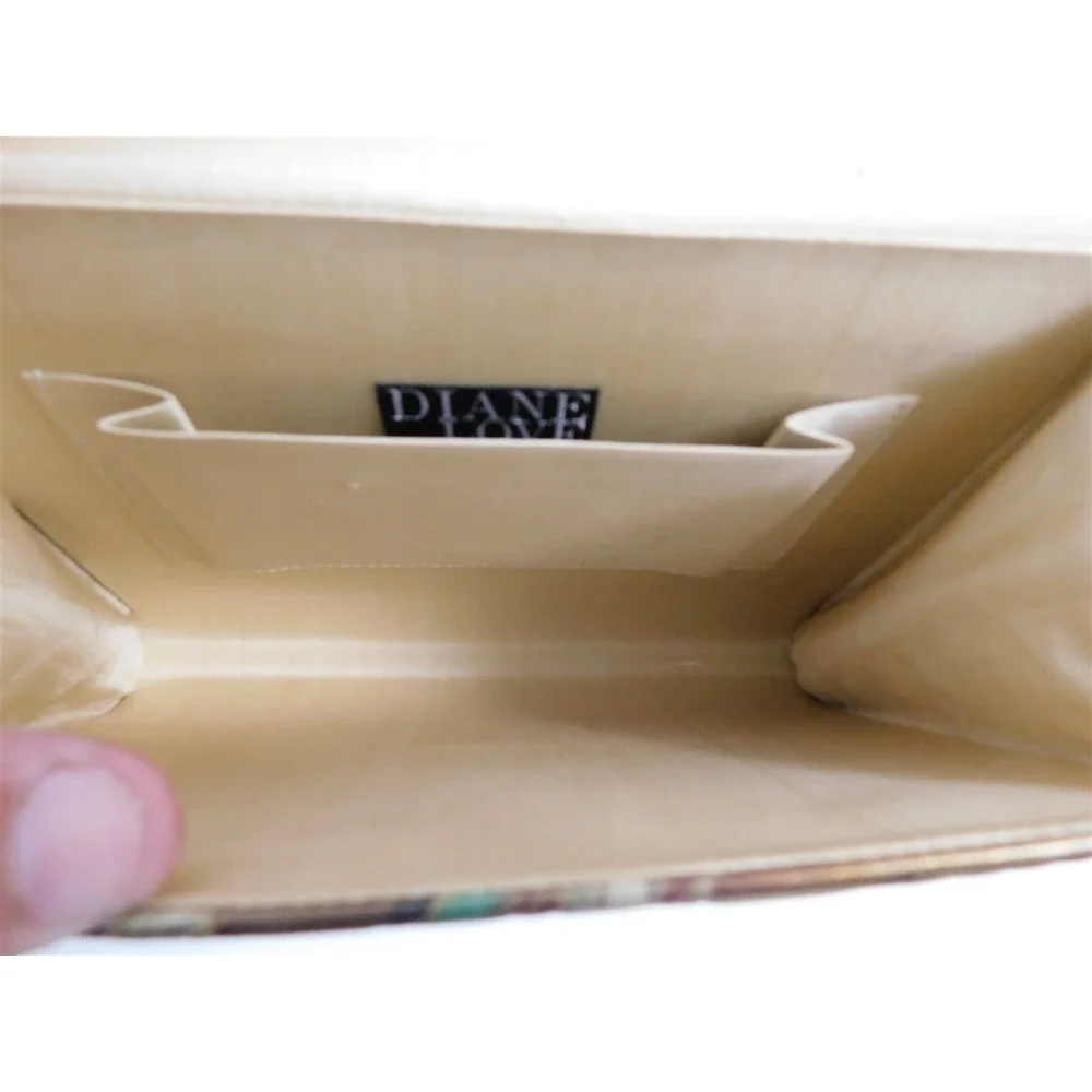 Diane Love‎ Vintage Leather Tooled Leather Envelope Clutch Bag